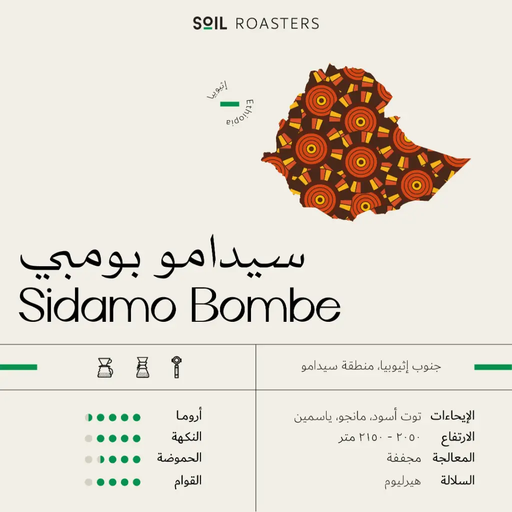 [SB-Bmsedom250g] Sidamo Bombe - Ethiopia (250G)